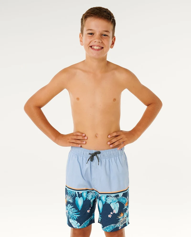 Streamline Stripe Volley Boardshort - Kids