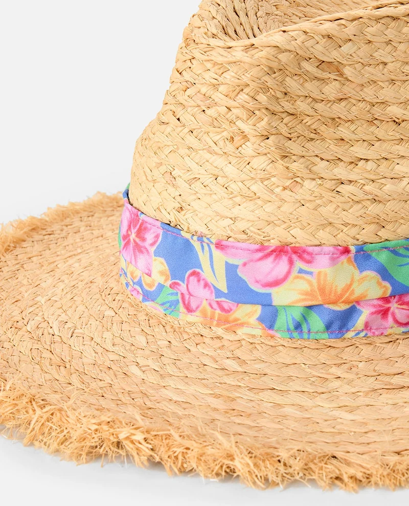 Mixed Straw UPF Panama Hat