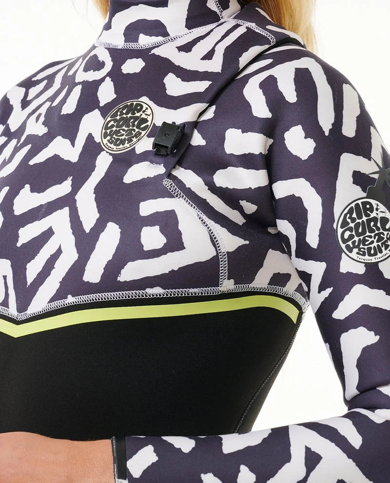 Womens Ebomb 4/3 Zip-Free Wetsuit with Print