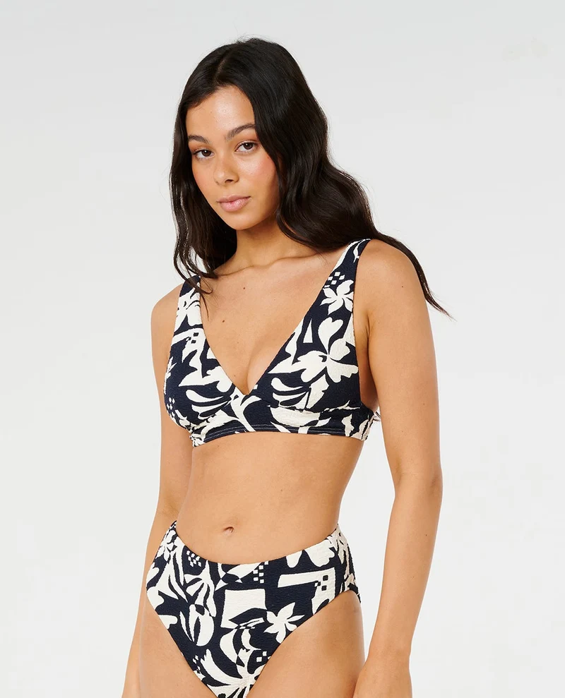 Topanga Geo Deep V Bikini Top