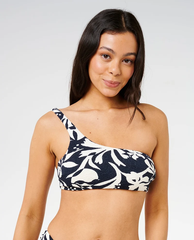 Topanga Geo Crop Bikini Top
