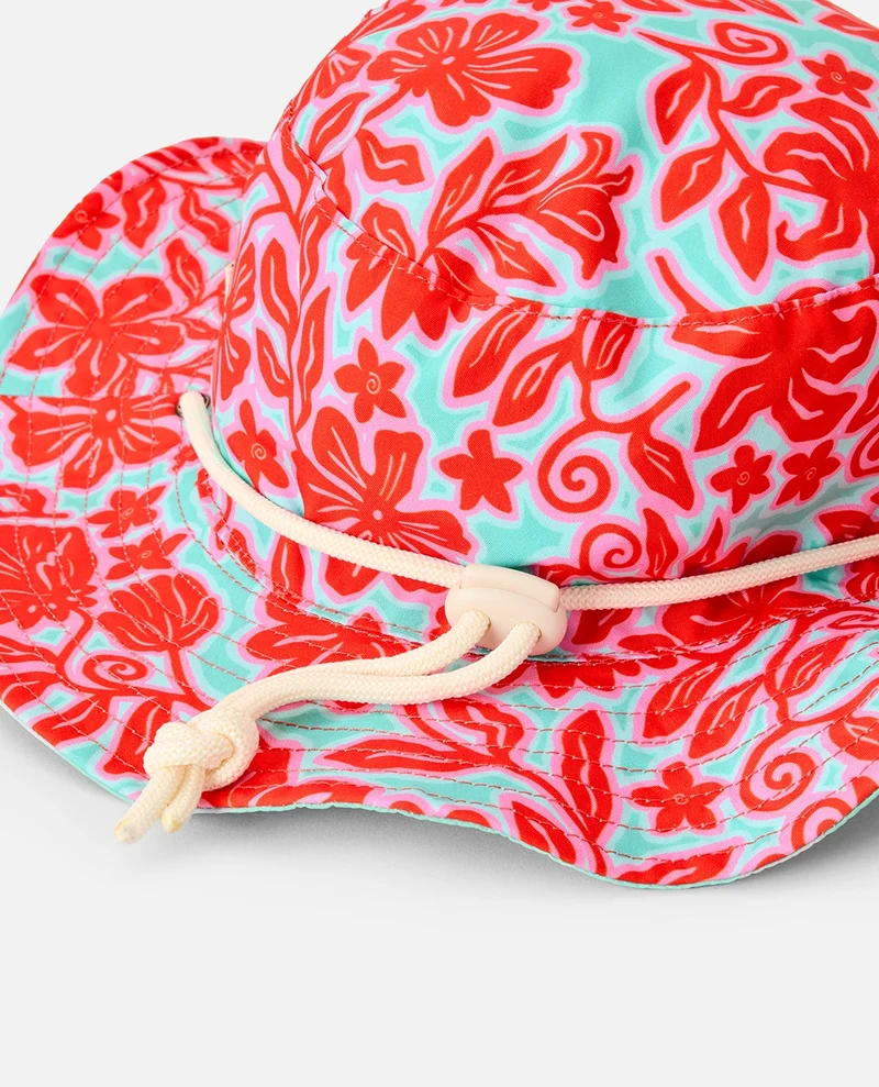 Mixed Reversible UPF50 Bucket Hat- Girls