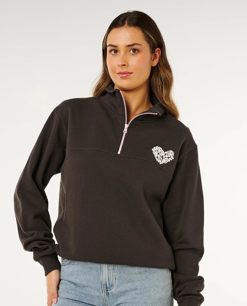 Rc Heart Half Zip Fleece