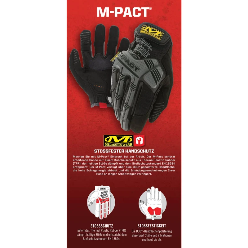 Mechanix Wear Handschuhe M-Pact Covert Gen.3 Schwarz