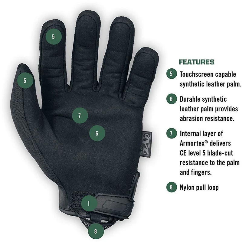 Mechanix Wear Tactical Pursuit D5 Schnittschutz-Handschuhe