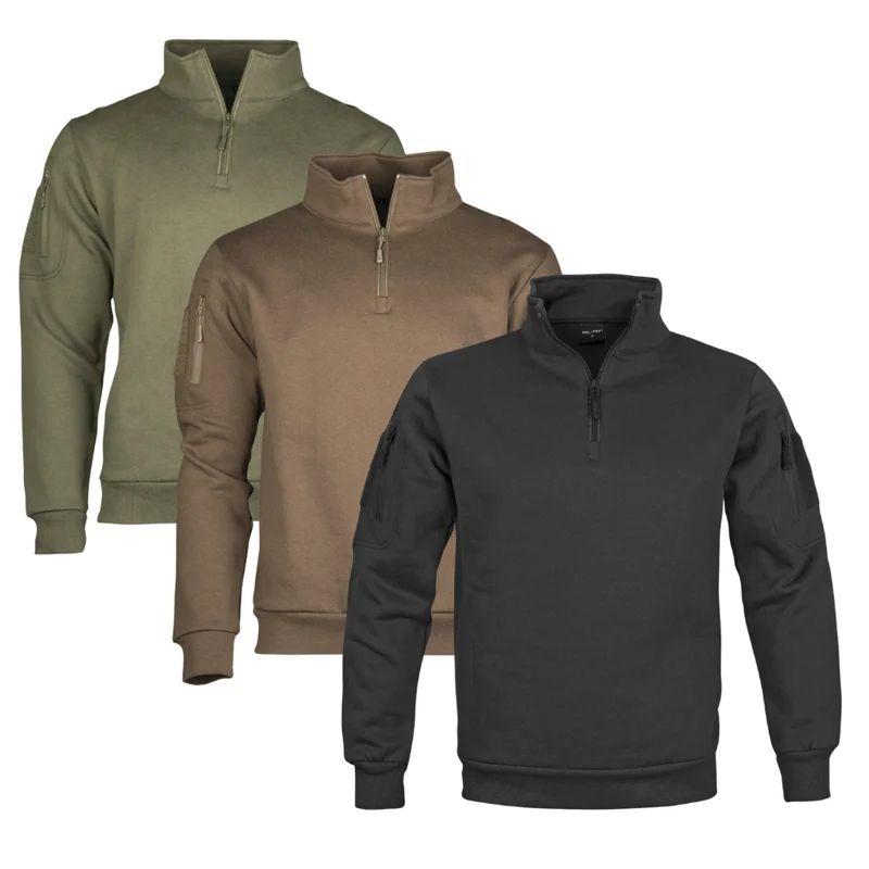 Tactical Sweatshirt mit Zipper