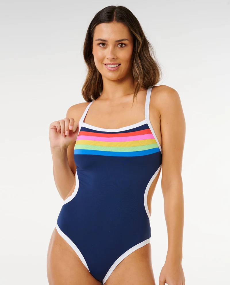 Surf Stripe Cheeky One Piece