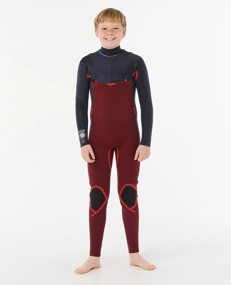Kids Dawn Patrol 4/3 Chest Zip Steamer