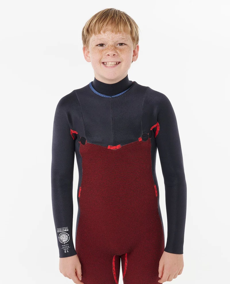 Kids Dawn Patrol 4/3 Chest Zip Steamer