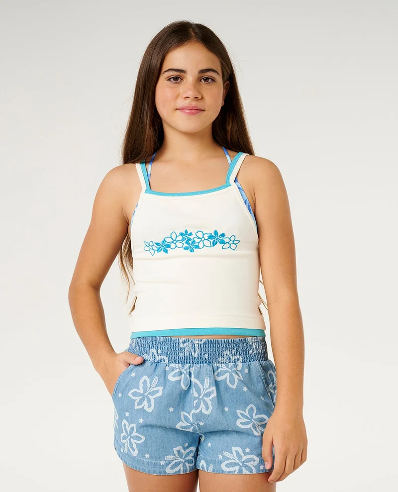 Chambray Floral Short Girl