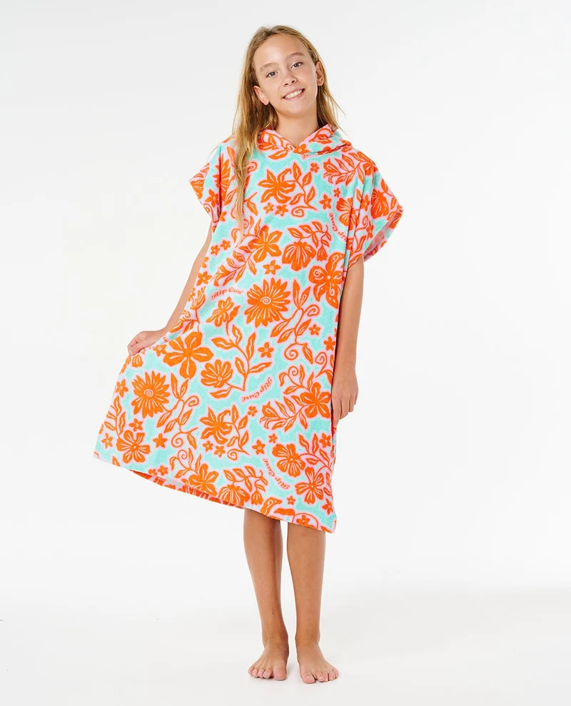 Mixed Cotton Hooded Towel - Girls