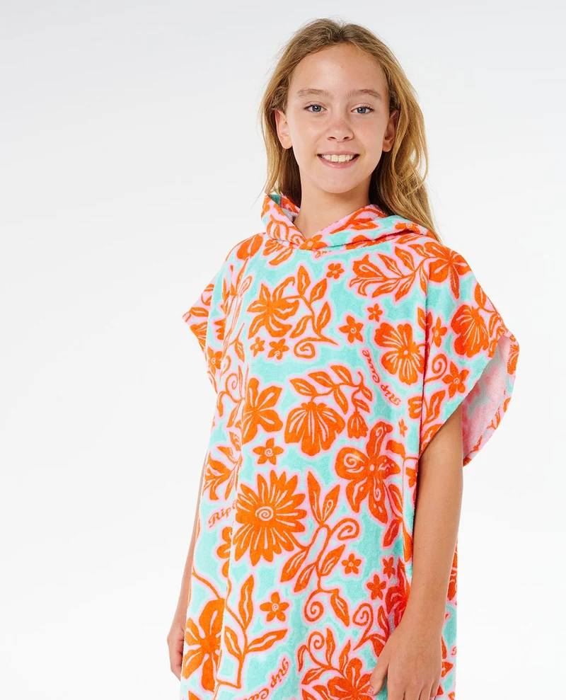 Mixed Cotton Hooded Towel - Girls