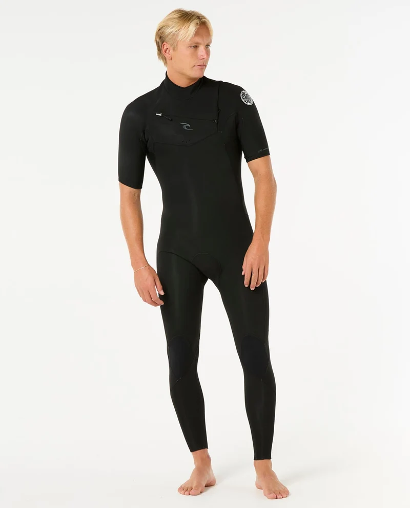 Mens Dawn Patrol 2/2 Short Sleeve Chest Zip Wetsuit