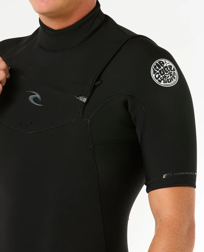 Mens Dawn Patrol 2/2 Short Sleeve Chest Zip Wetsuit