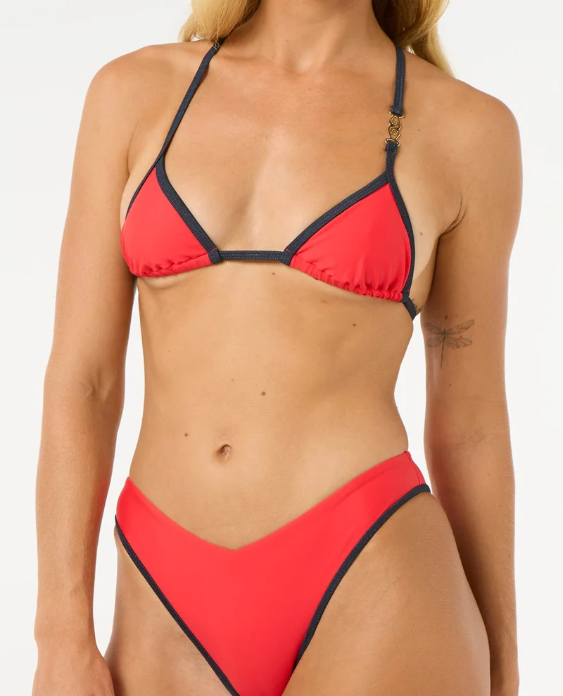 80's Hi Leg Skimpy Coverage Bikini Bottom