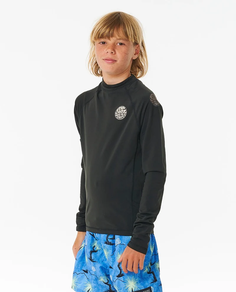 Icons UV Brushed Long Sleeve Rash Vest - Kids