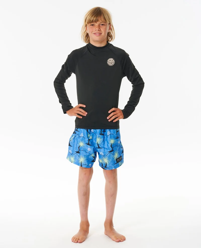 Icons UV Brushed Long Sleeve Rash Vest - Kids