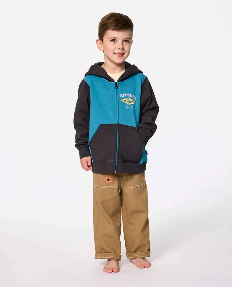 Wave Dayz Zip Through Fleece - Kids
