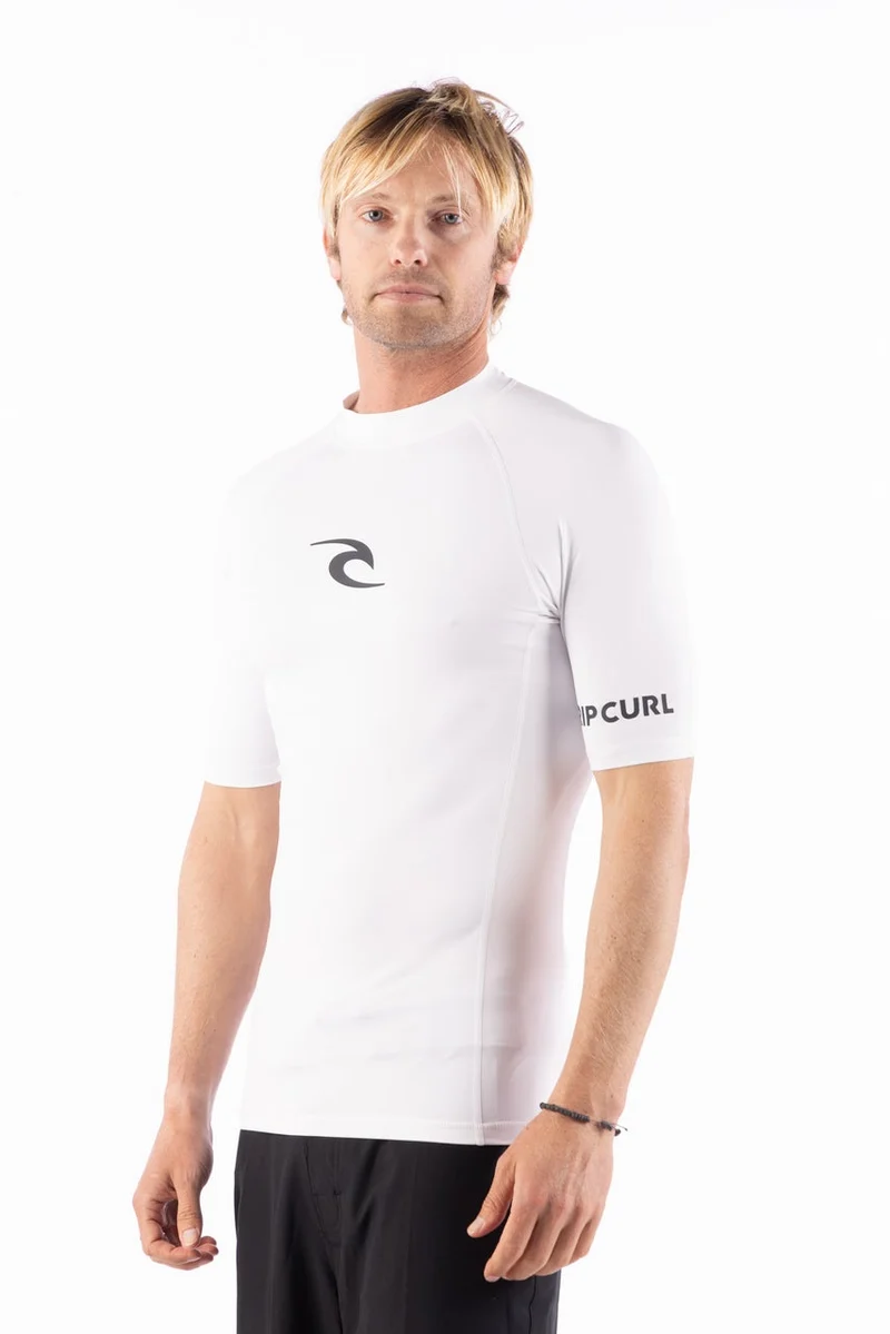 AZ Mens Short Sleeve Tight Fit Rash Vest