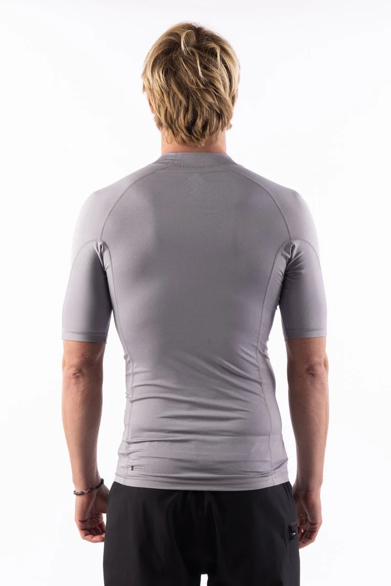 AZ Mens Short Sleeve Tight Fit Rash Vest